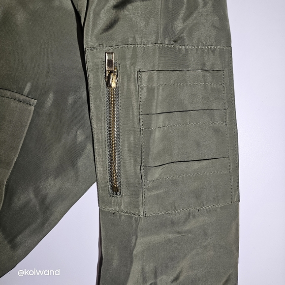 Women's Bomber Jacket Full-zip Padded Casual Active Sport Coat Outwear - Picture 8 of 14